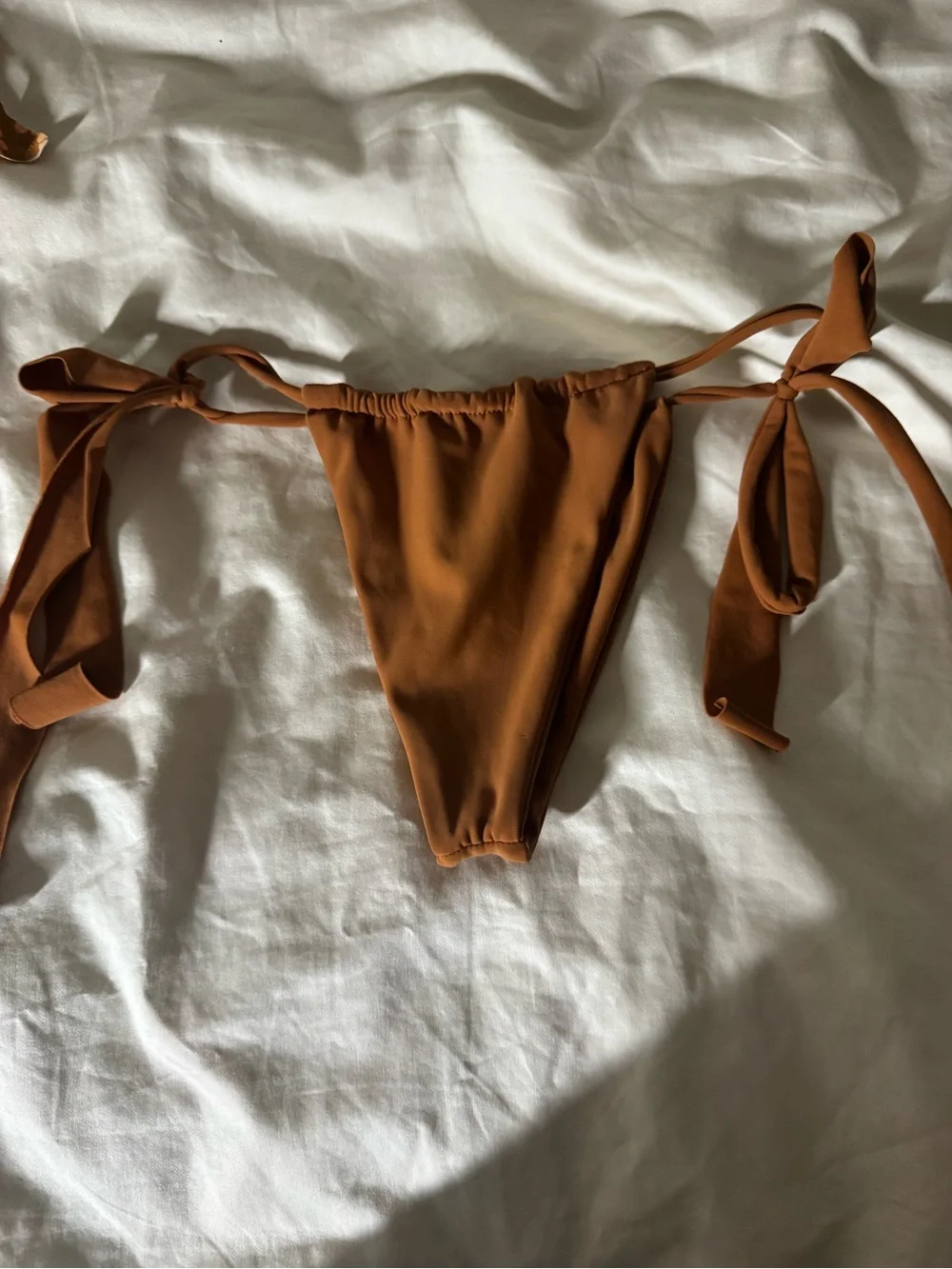 Rust Tie-Side Bikini Bottom